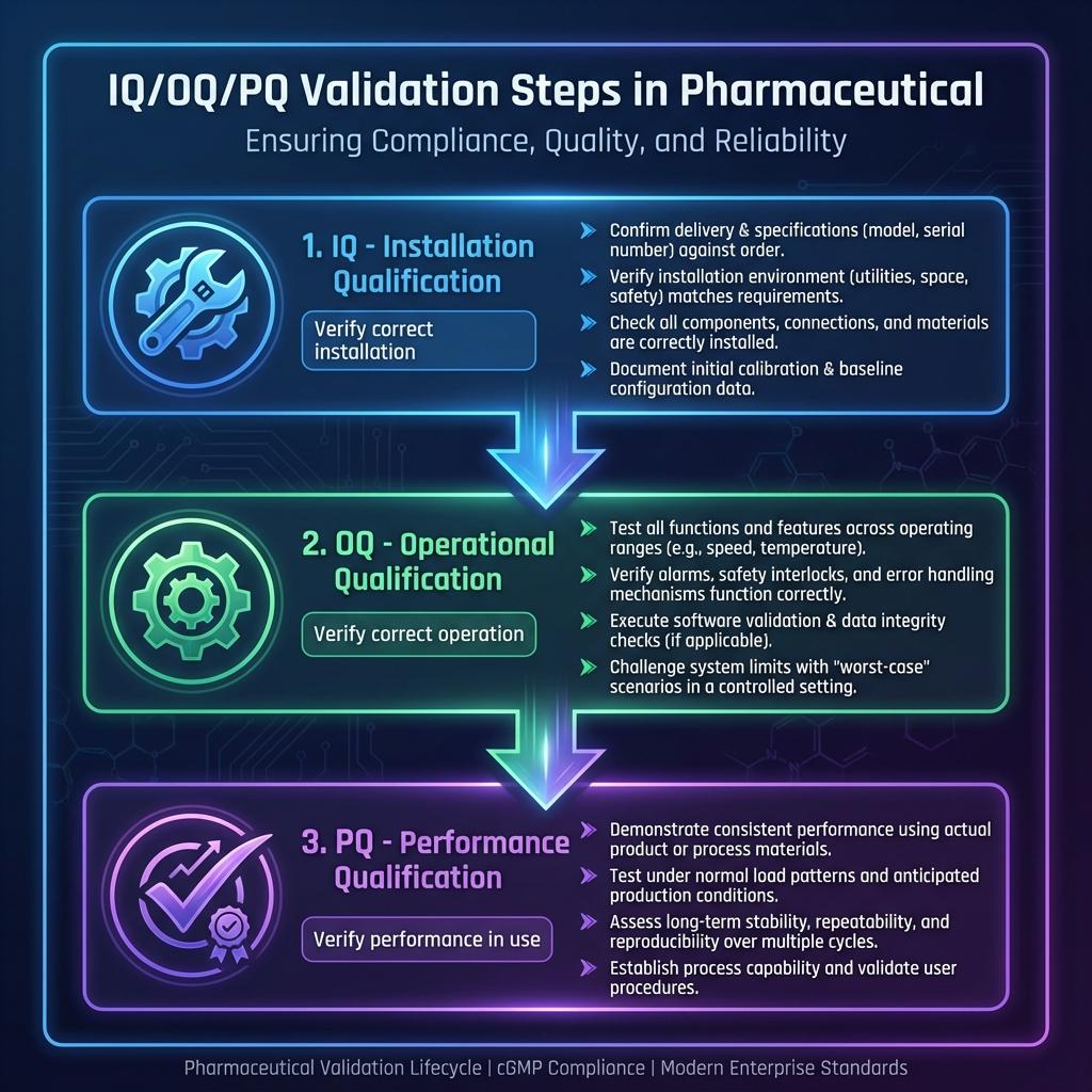 IQ/OQ/PQ Validation Steps